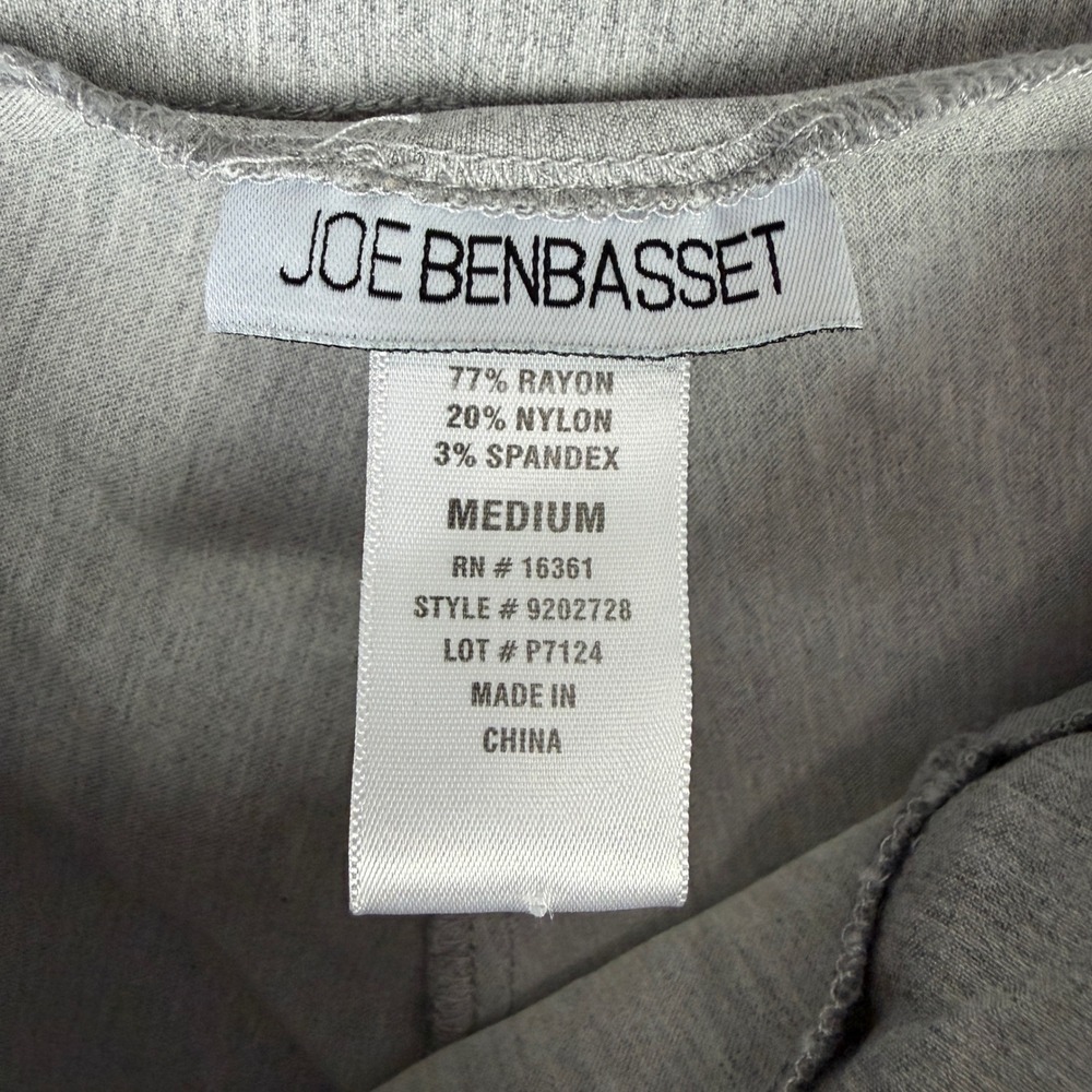 Joe Benbasset Grey Pull On Slim Dress Pants Button Tab Women's Medium 9202728 - Picture 4 of 5